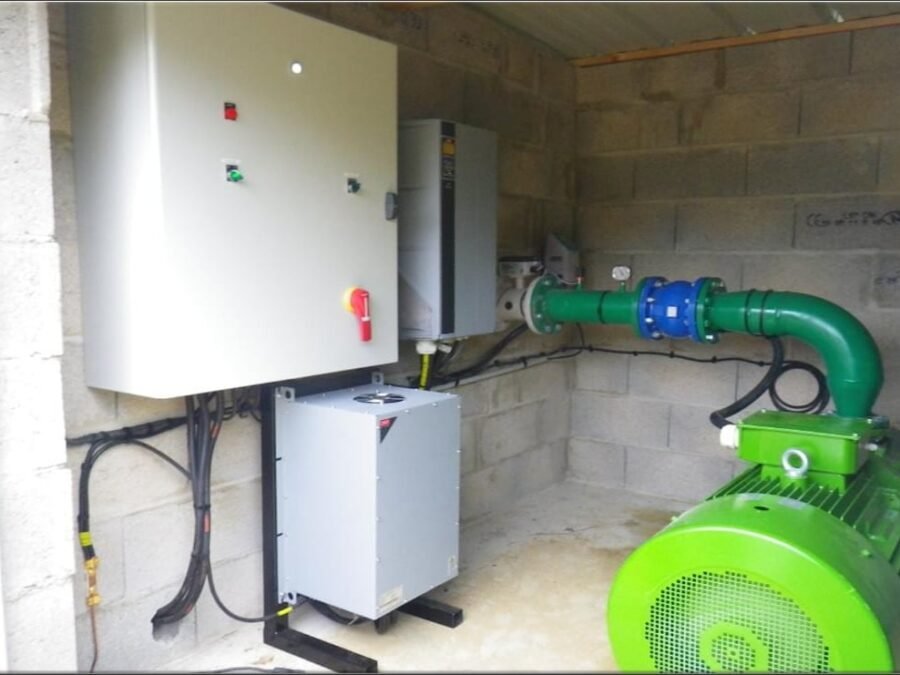Technical room — pump & control box